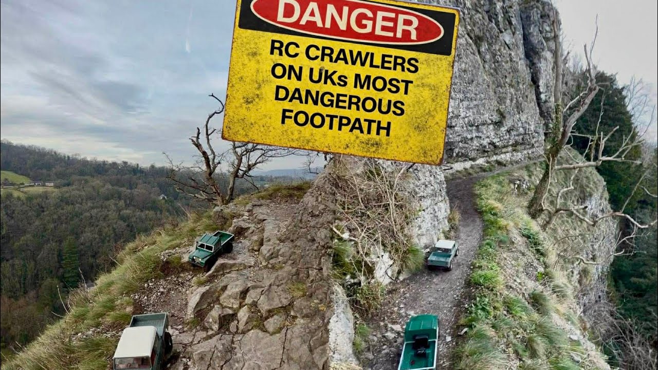 RC Crawlers on UKs MOST DANGEROUS FOOTPATH ( GIDDY EDGE )