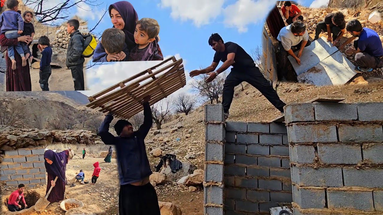 Nomadic life: Akram says goodbye to his children and Kazem fixes the toilet roof