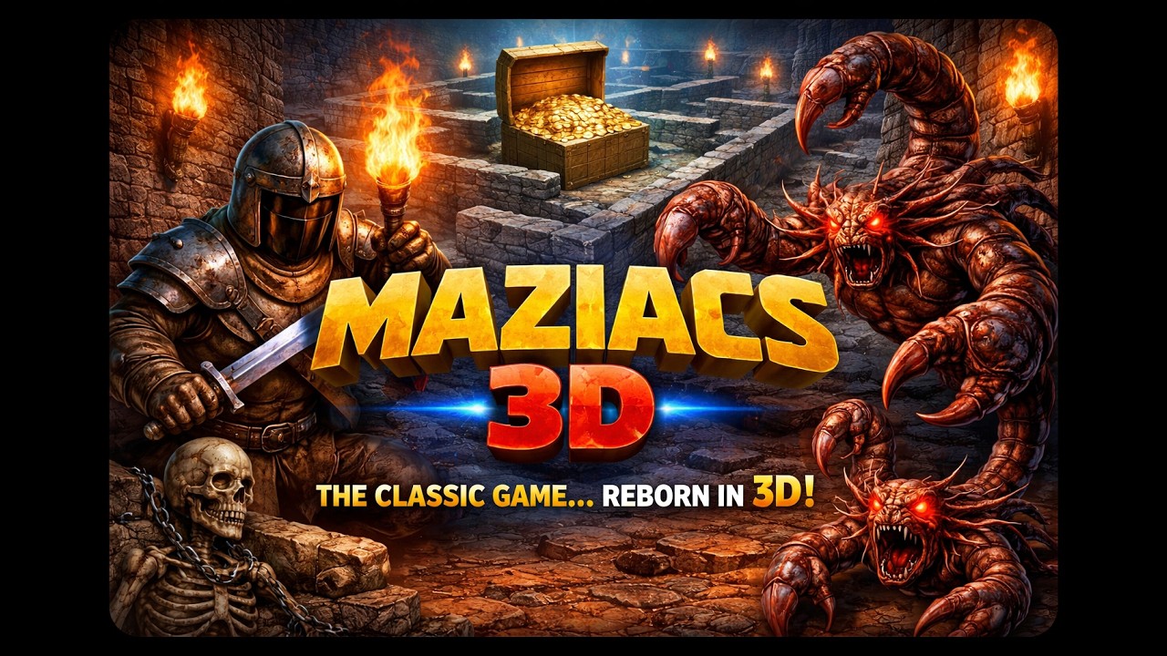 Maziacs 3D - The Don Priestley ZX Spectrum classic enters a new dimension