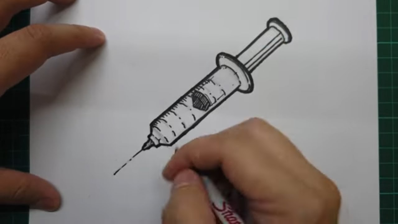 How to draw a syringe 💉