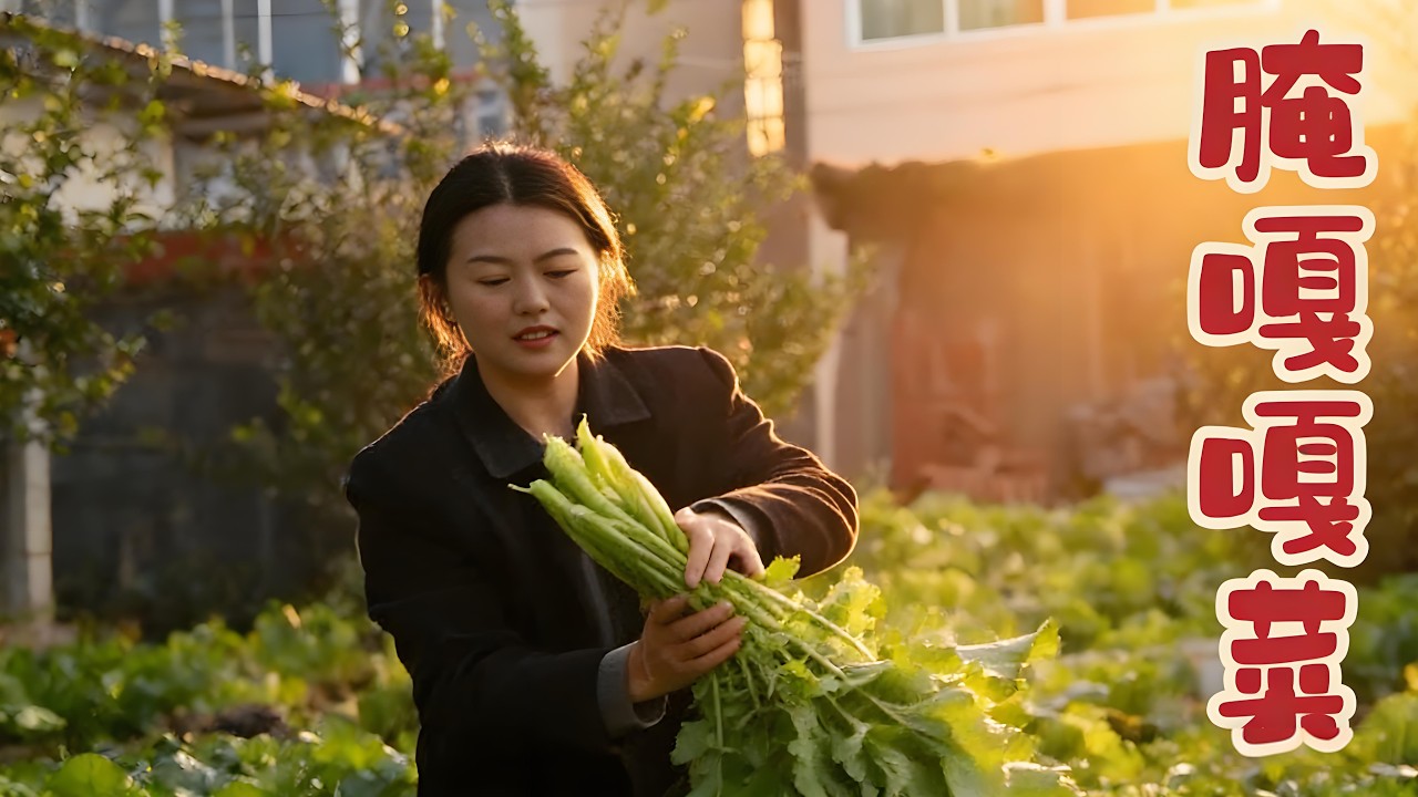 在農村的田間地頭總是有很多野嘎菜There are always many wild vegetables in the fields of rural areas