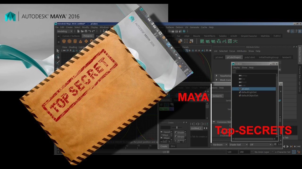 Maya Top-Secrets. Set up of user interface. Майя топ-секрет. Настройка интерфейса