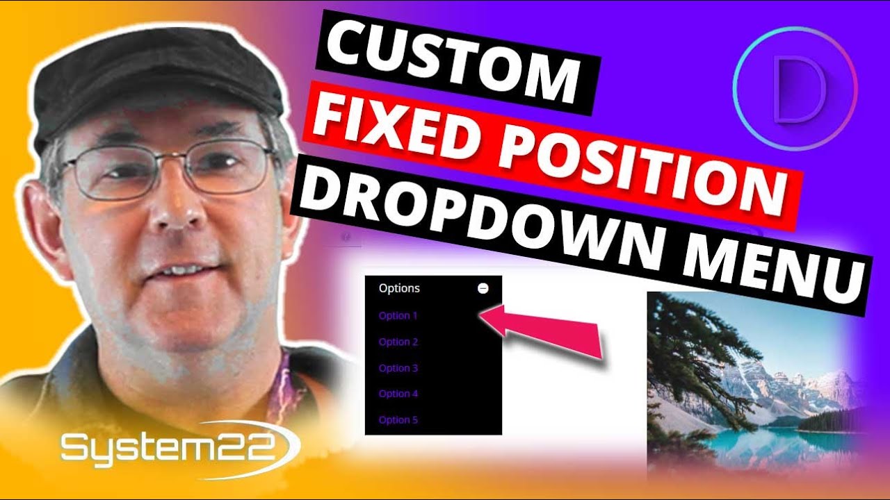 Divi Theme Custom Dropdown Menu With Fixed Position 👈👍👈