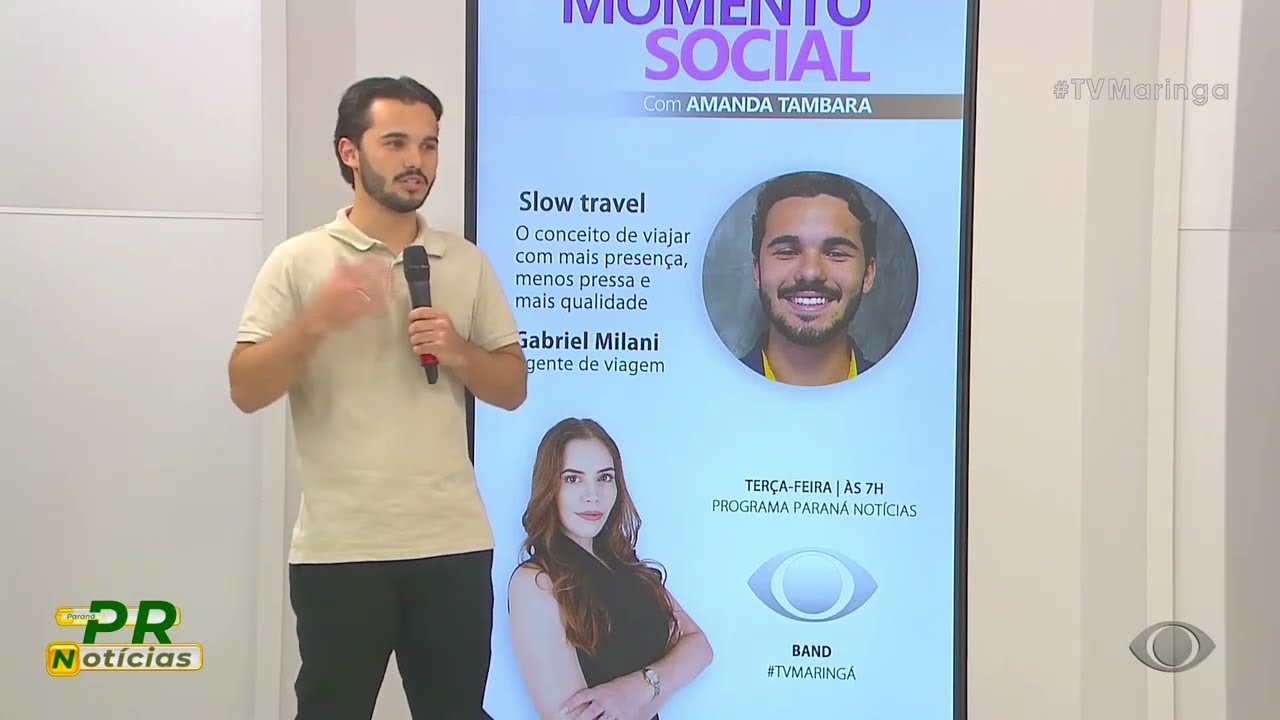 SLOW TRAVEL: REPENSANDO A FORMA DE VIAJAR | MOMENTO SOCIAL BAND TV MARINGÁ