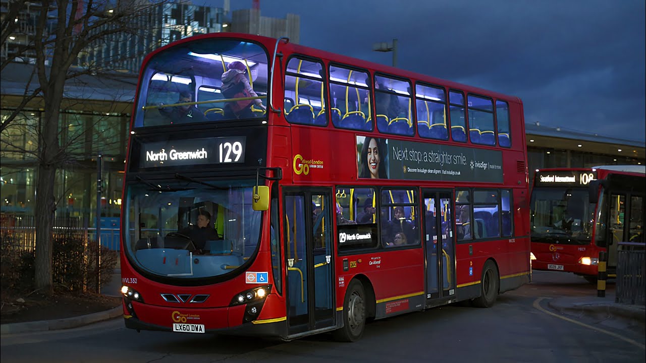 Go Ahead London Wrightbus Gemini 2 Volvo B9TL | WVL352 (LX60 DWA) | Route 129