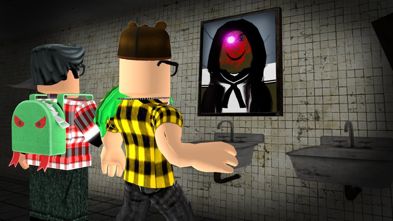 ROBLOX: VELHOTE E NOVOTE FOGEM DA MENINA DO ESPELHO ASSOMBRADO!