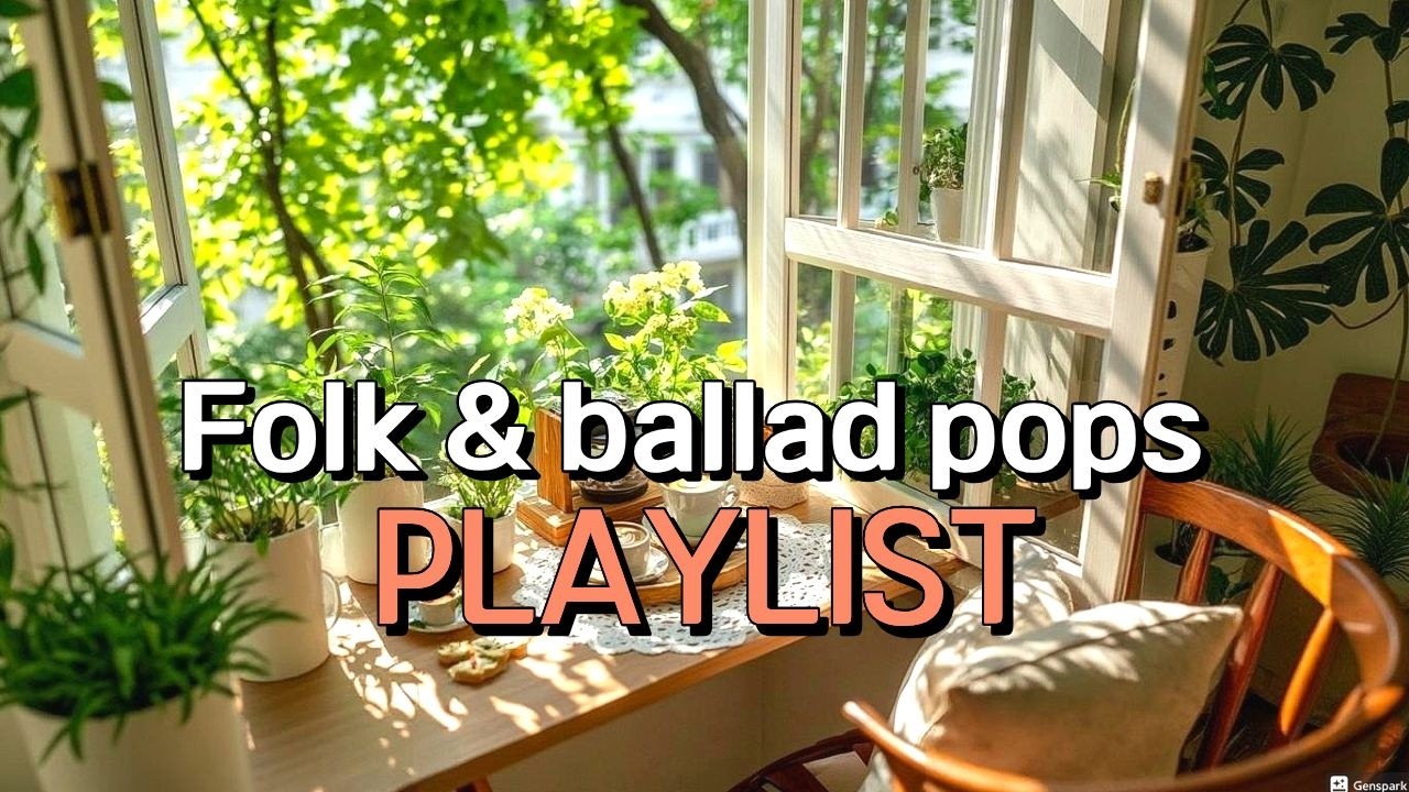 Playlist 🎧봄이오는 길목에서 따듯한 커피와 어울리는  포크와 발라드 팝송🎶카페음악 매장음악