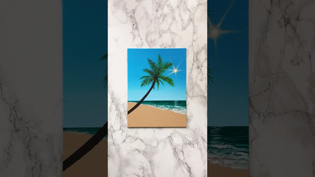 &ldquo;Endless Paradise&ldquo; Easy painting idea for beginners #paintingtutorial #art #acrylic