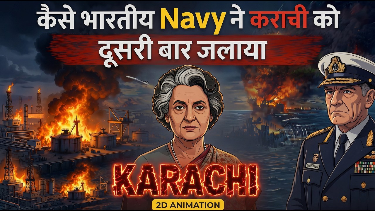 The Night Karachi Burned Again🔥: Indian Navy's Secret Mission | 2d Animation | Operation Python 1971