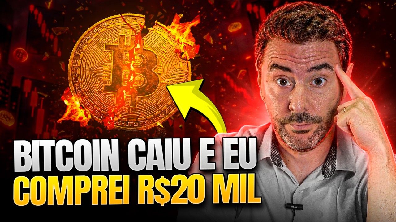 BITCOIN EM QUEDA! Comprei 20.000 reais nas 2 MELHORES CRIPTOMOEDAS da Coinbase