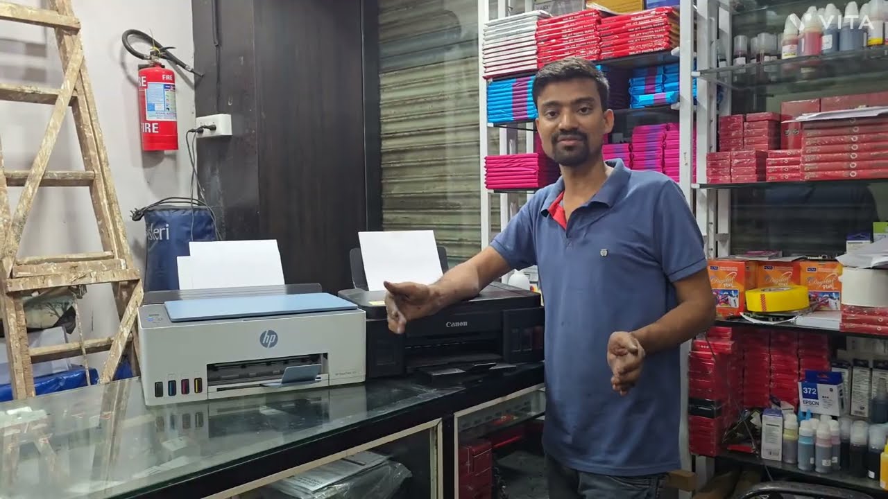 Best Printer Canon G3010 VS hp smart tank 585 All-in One Color mobile printer |ID Card Copy printer|