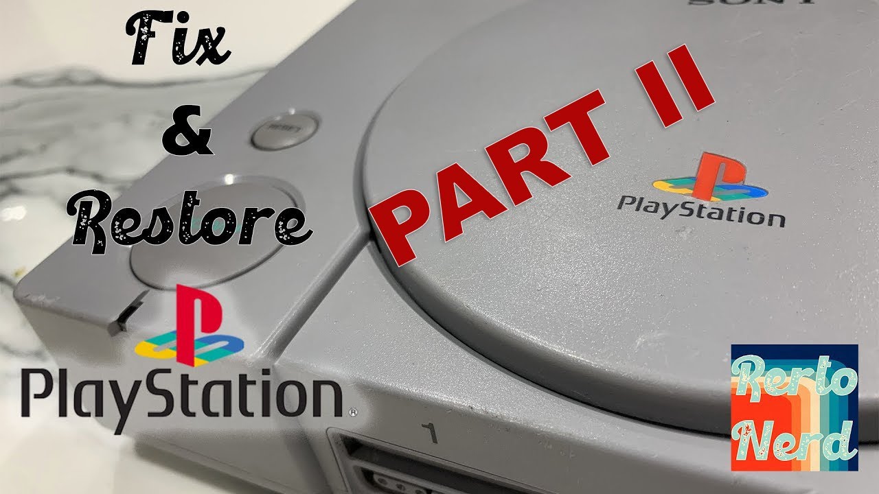 PlayStation One Fix &Restoration -Part 2-  laser servicing - lubrication - potentiometer calibration