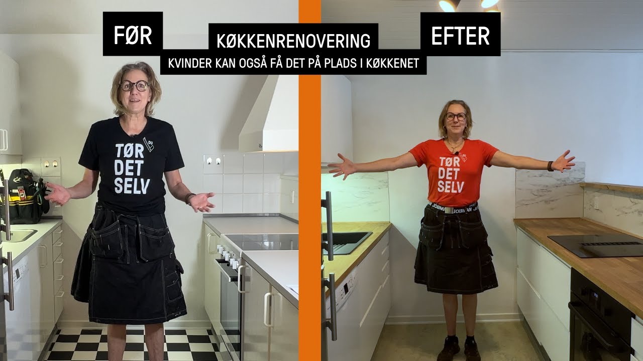TØR DET SELV - Køkkkenfornyelse - nye låger i gammelt køkken og lidt køkkenrenovering