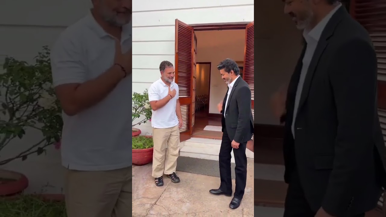 CM Vijay Meets Rahul Gandhi & Sonia Gandhi | Big Political Shock 🔥🎉