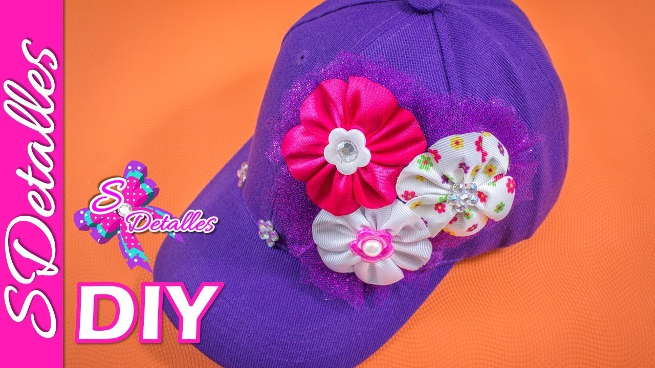 Como decorar una Gorra: Gorra Decorada #2 | Video# 76 | SDetalles | DIY