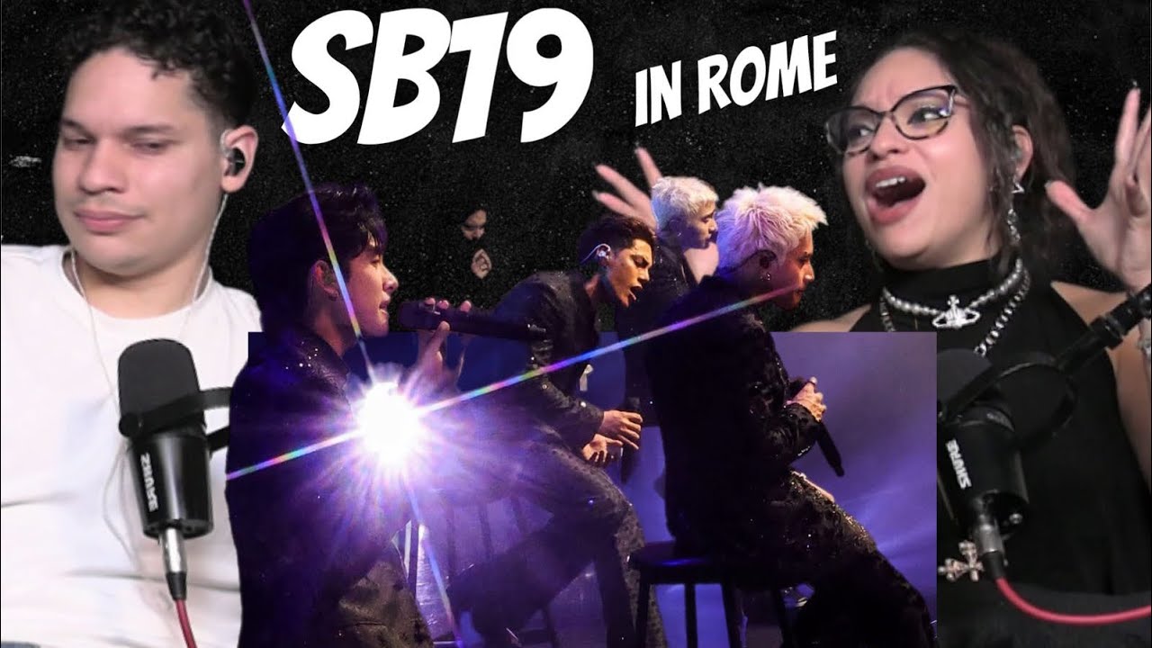 Waleska & Efra react to MAPA   SB19 Live free concert in Rome
