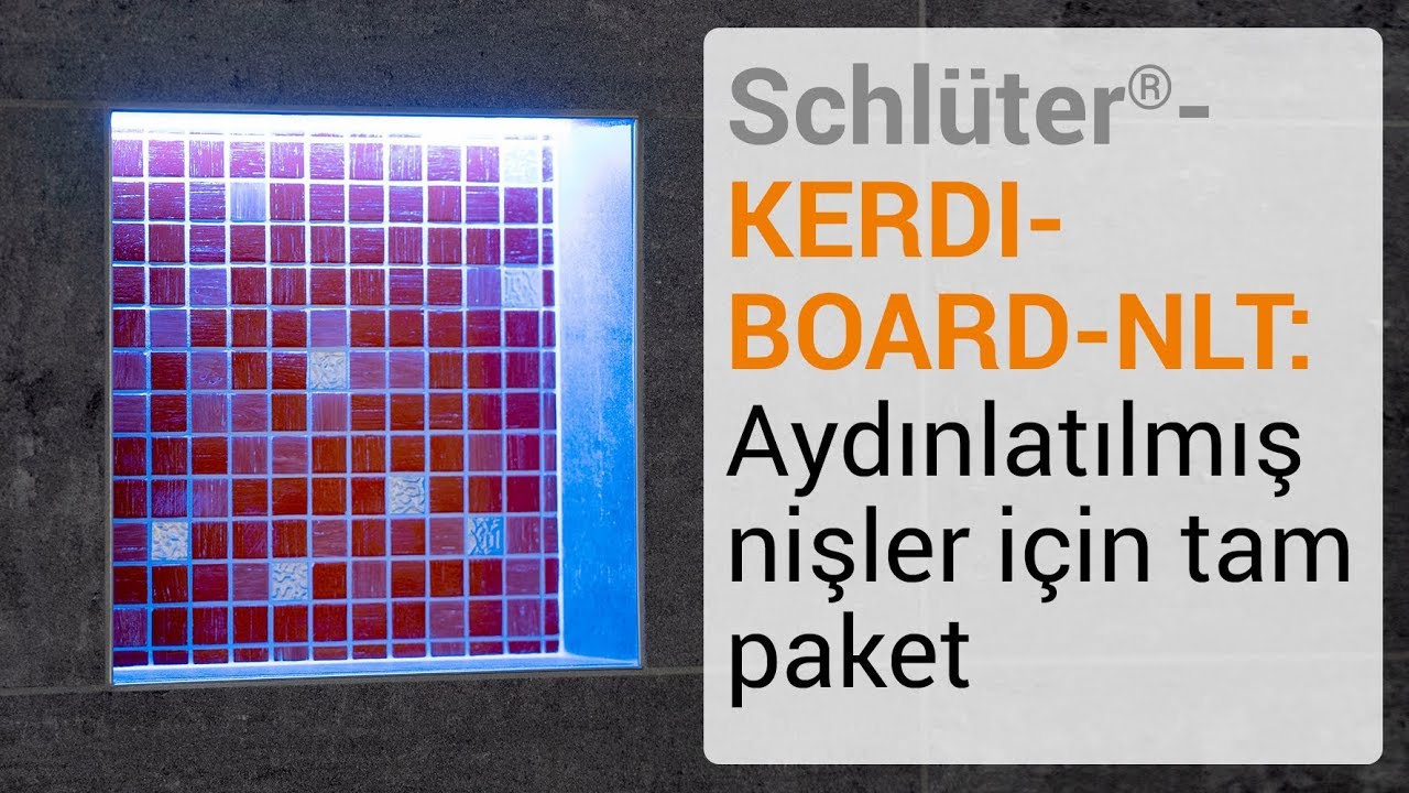 Schlüter®-KERDI-BOARD-NLT: Aydınlatılmış nişler için tam paket