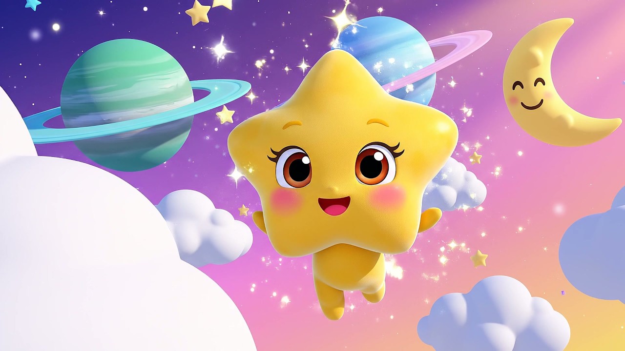 Twinkle Twinkle Little Star La Aventura Mágica | Canción de Cuna Espacial para Bebés