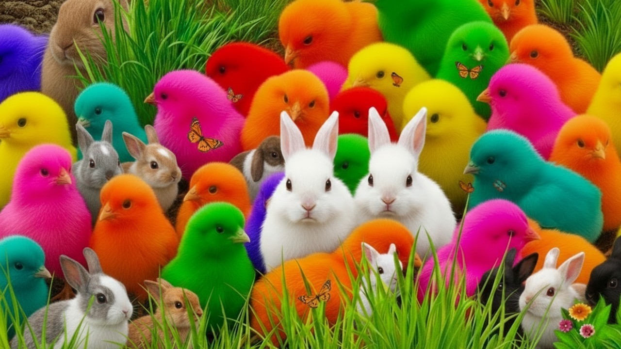 Ayam Rainbow Gemes Banget 😆 Tangkap Hewan Lucu