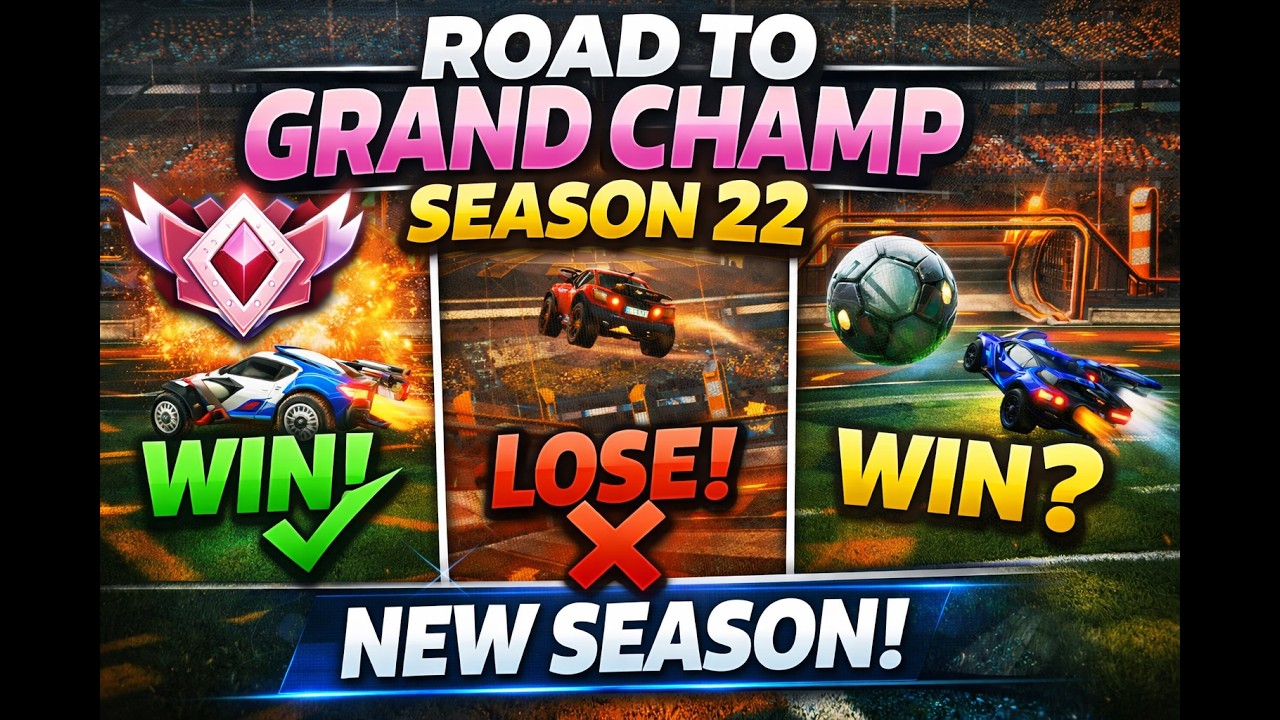 Rocket League Road to Grand Champ #3 – The Reality of the Grind - New Season 22