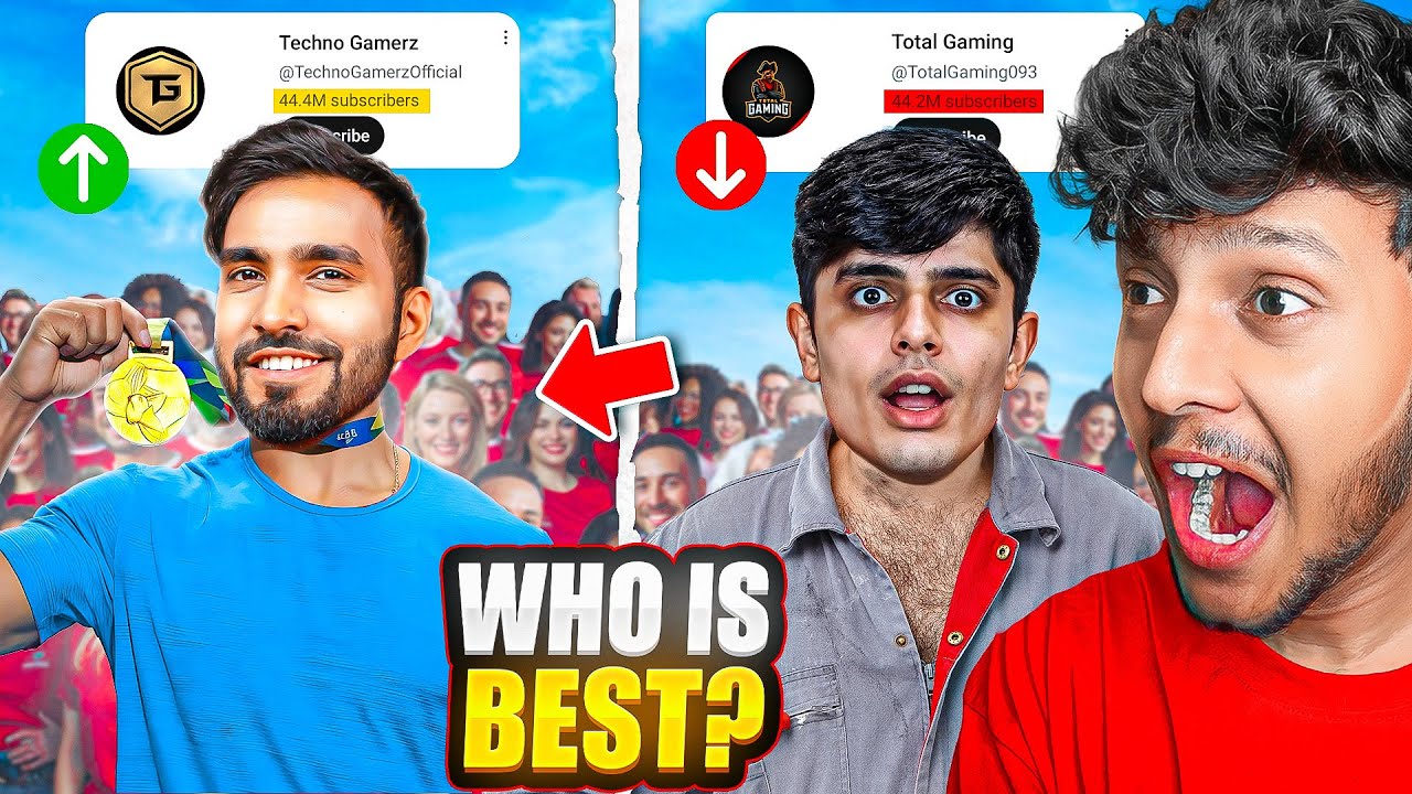 WHO IS THE BEST GAMER OF INDIA? 🇮🇳 TECHNO GAMERZ or TOTAL GAMING?