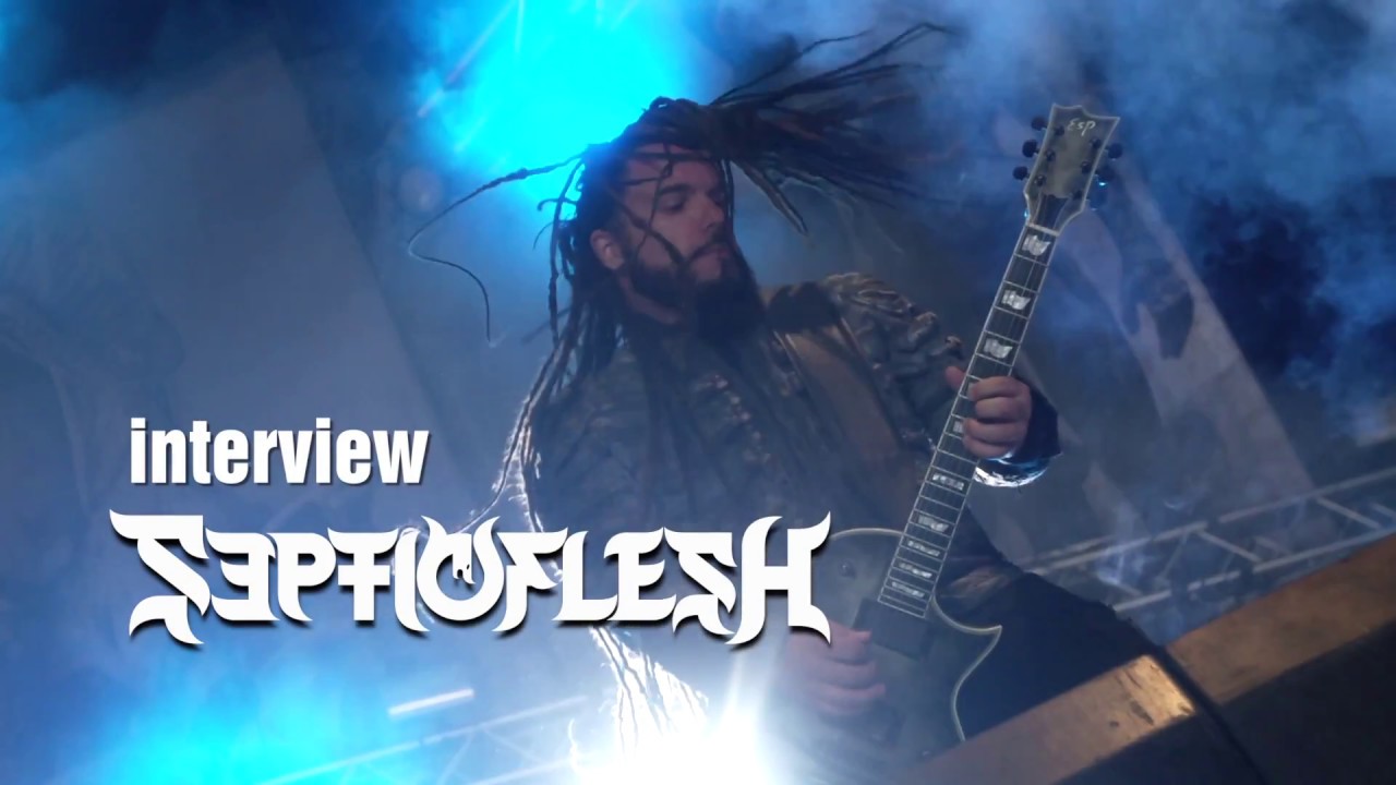 Septicflesh en interview avec les guitares ESP au Hellfest (vidéo de La Boite Noire)