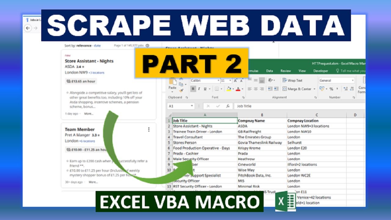 Макрос VBA для сбора веб-данных в Excel (Часть 2/2)