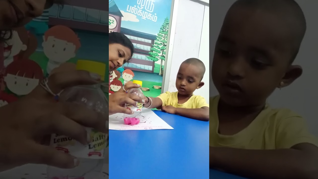 Water bottle bottom painting Activity #kids#montessori#school Activity ♥️