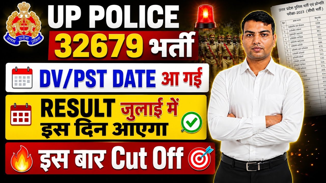 UP Police DV PST Date Out|, UPP Result date|UP Police Constable Result | UP Police Cut Off 2026