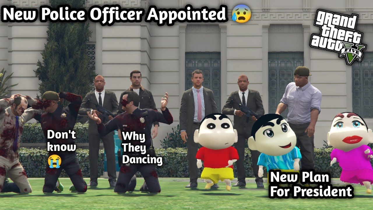 GTA 5: New Police Officer Appointed By President 😰 Nepotism 😭Shinchan Franklin Cry 😭😭 PS Gamester