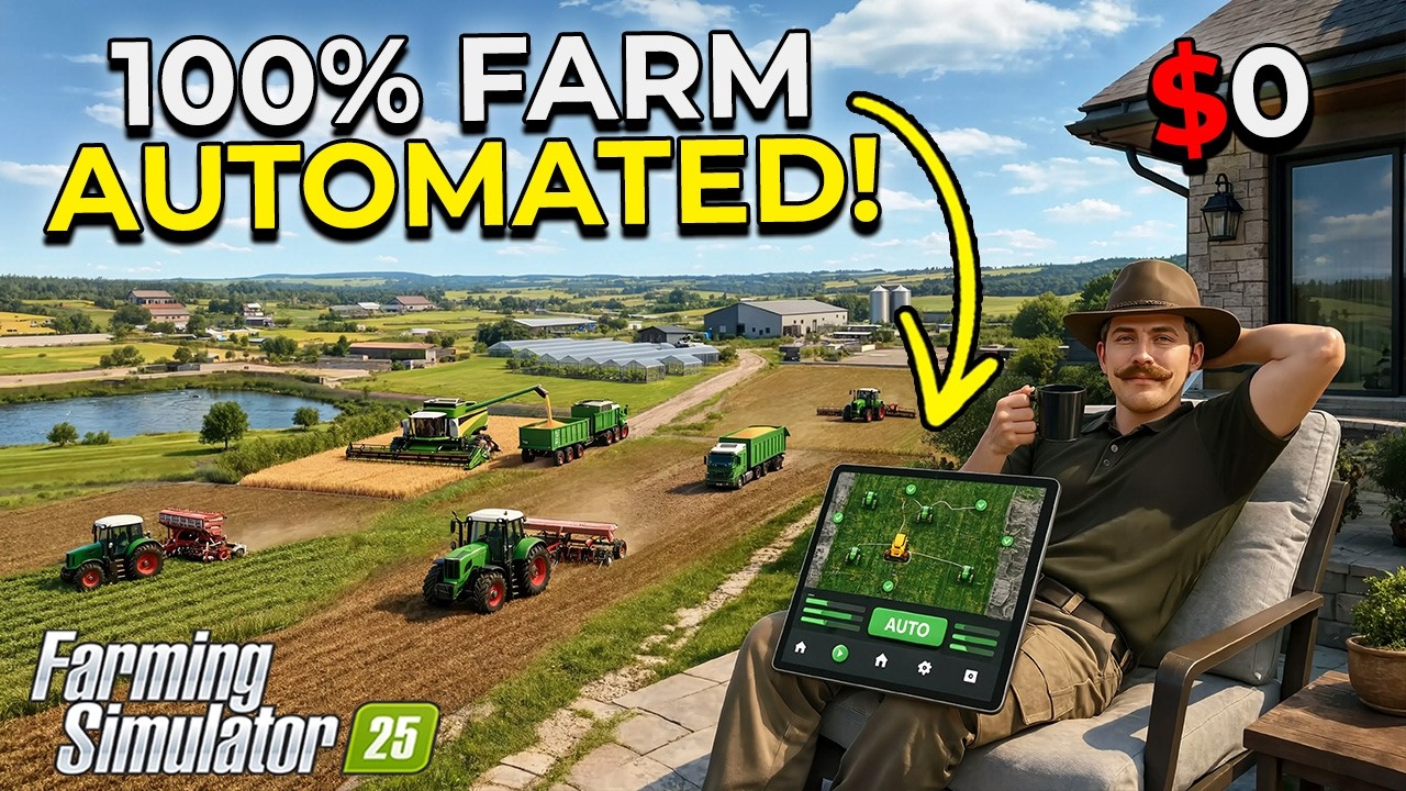 Я создал ферму, которой не нужен я! (Полный фильм) | Farming Simulator 25