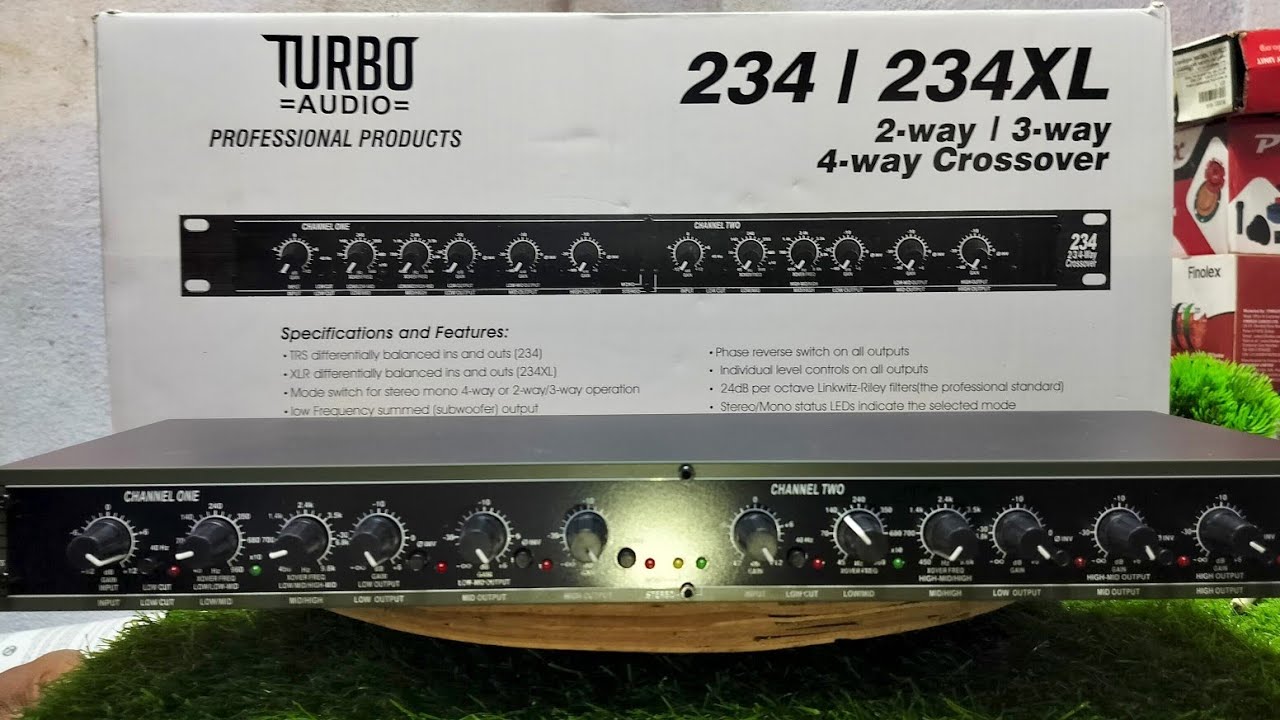 SLV TURBO AUDIO 234 XL CROSSOVER UNBOXING & CLOSE REVIEW