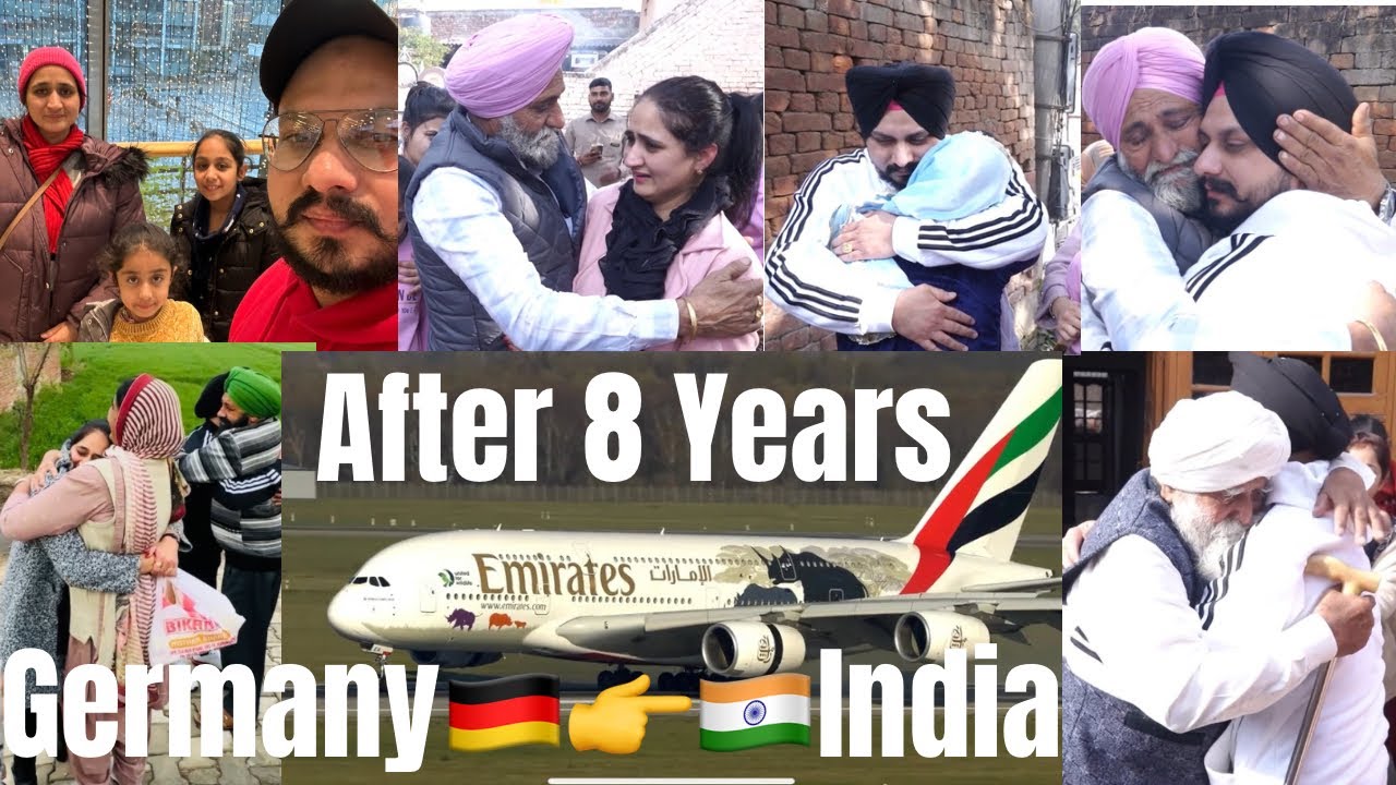 ✈️ || After 8 YEARS || GERMANY 🇩🇪👉🇮🇳 INDIA || ft.Pinda Wale Yaar || Please Subscribe  🙏 || ✈️