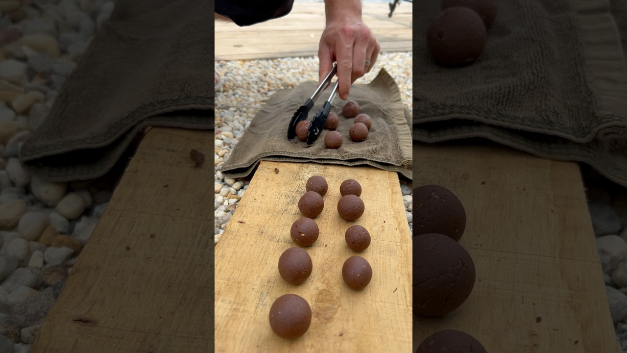 Make Your Own Giant Carp Fishing Boilies With Just Three Ingredients #fishing #carpfishing #bait