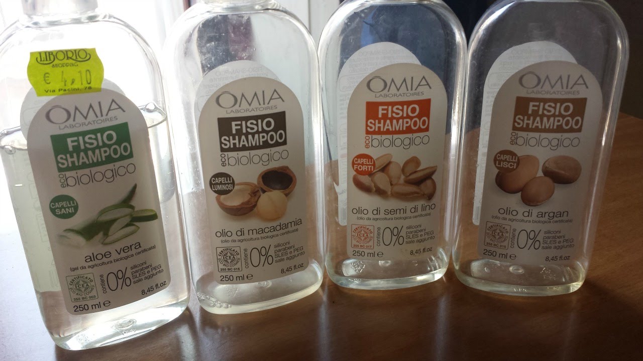 Review shampoo omia laboratoires argan, mandorle, aloe e macadamia