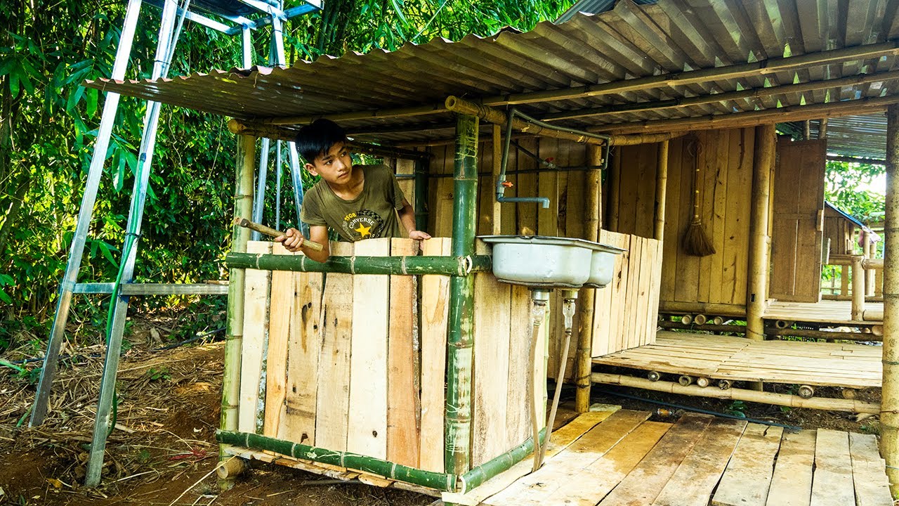 🚿 Orphan Boy Rebuilds His Bathroom After Outgrowing the Old One