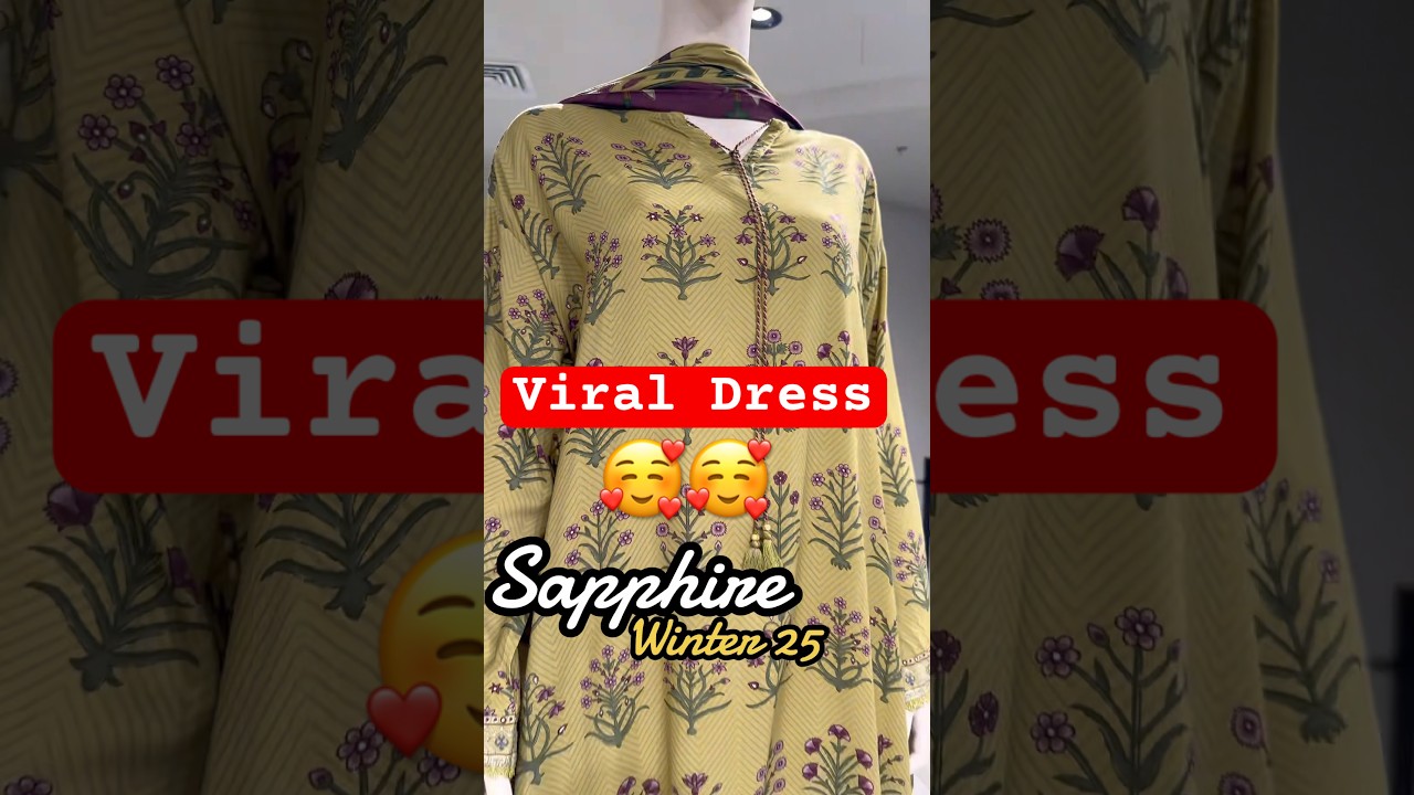 Sapphire Winter Viral Dress ❤️❤️ #sapphire #wintercollection2025 #viraldresses #trendingshorts
