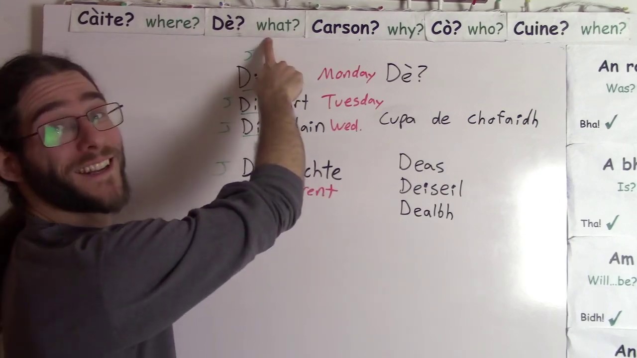 De & Di Sounds in Scottish Gaelic