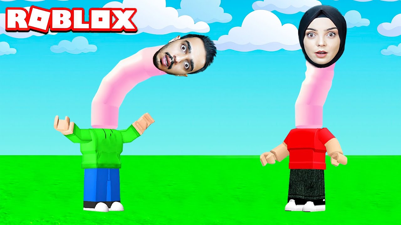 BOYNUMUZ UZADI SOSİS KAFALAR OLDUK !! 😱 Roblox Human Giraffe