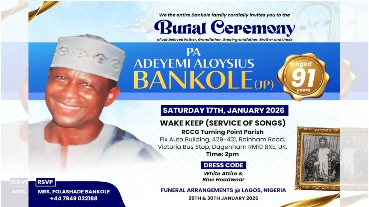 Service of Songs  // Pa  Adeyemi A  Bnakole JP