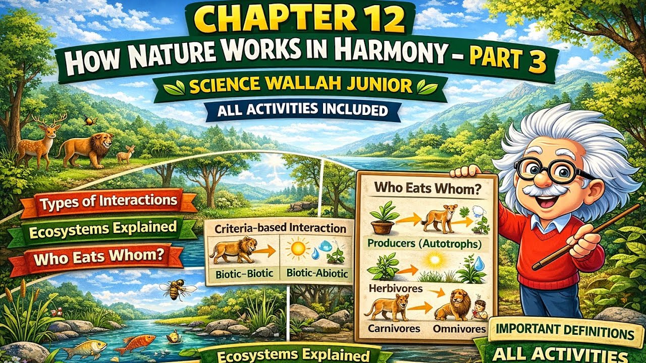 CLASS 8 | SCIENCE| CHAPTER -12 PART-3 | HOW NATURE WORKS IN HARMONY| NCERT| CBSE | KVS | NEP 2020