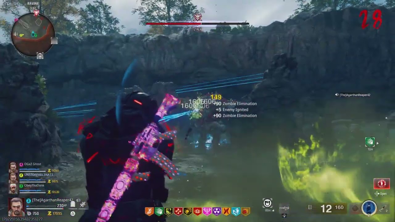 The most intense 4 squad boss battle on Black Ops 6 Zombies Shattered Veil 