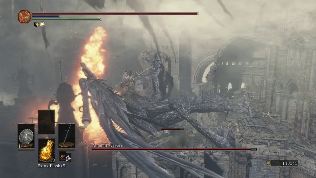 Dark Souls 3 - King of the Storm vs Ancient Wyvern