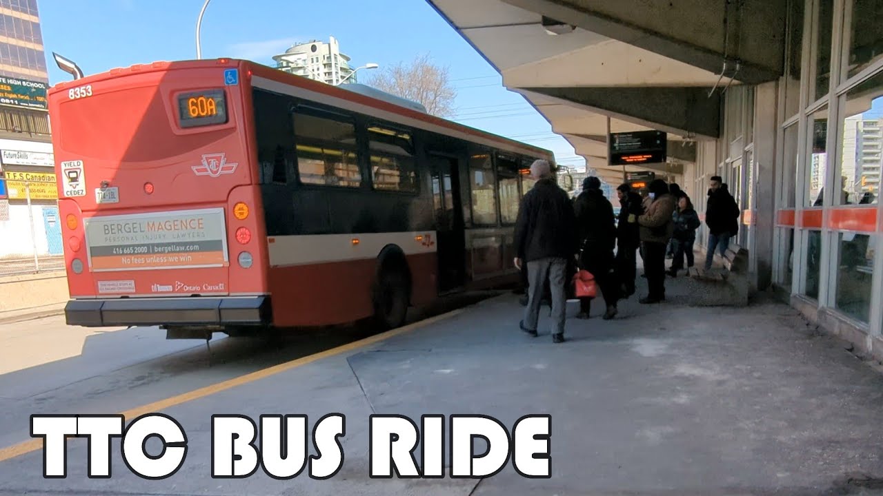 TTC Route 60 Bus Ride on Steeles Avenue West From Finch Station To Dufferin St