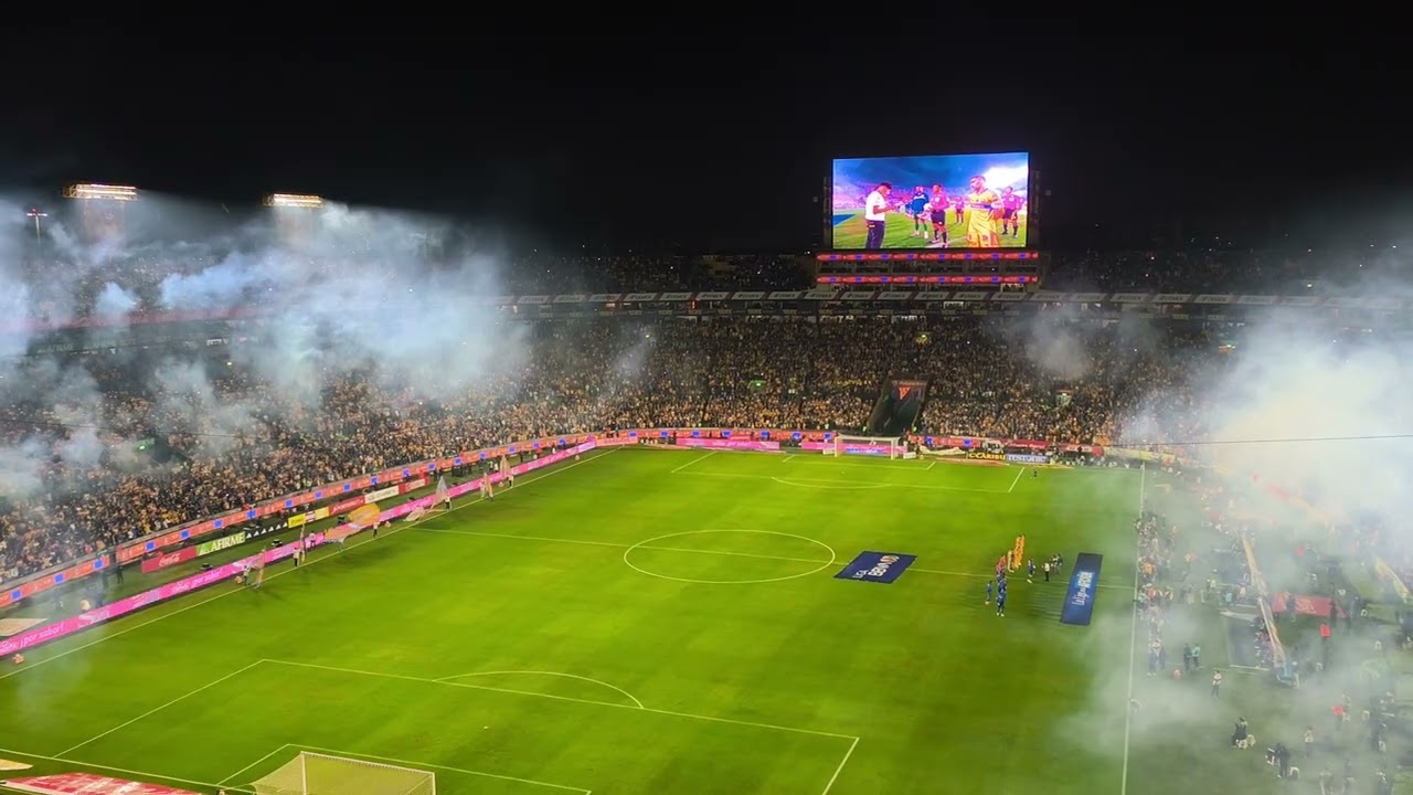 Recibimiento Tigres VS Cruz Azul semifinal Apertura 2025