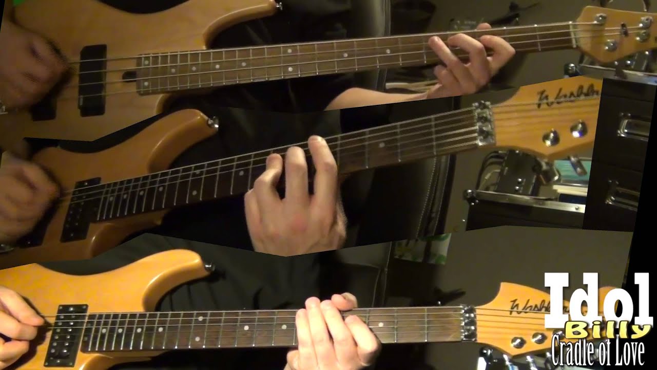 Billy Idol - Cradle of Love (Guitar & Bass cover)