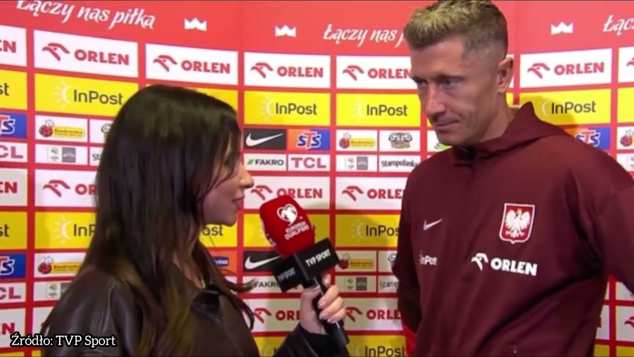 Robert Lewandowski wywiad po meczu Polska - Finlandia