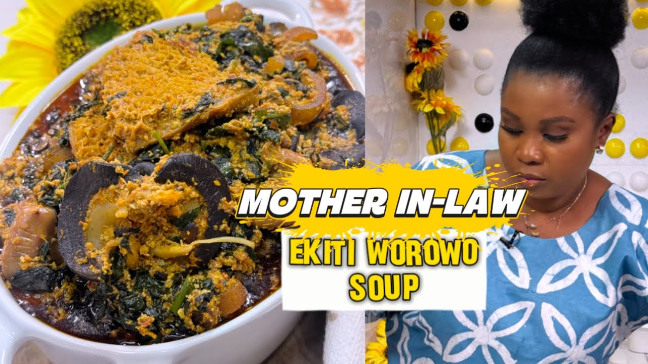 Mother in-law introduced me to this Yoruba Soup | Worowo from Ekiti #Nigeriansoup #youtubefood