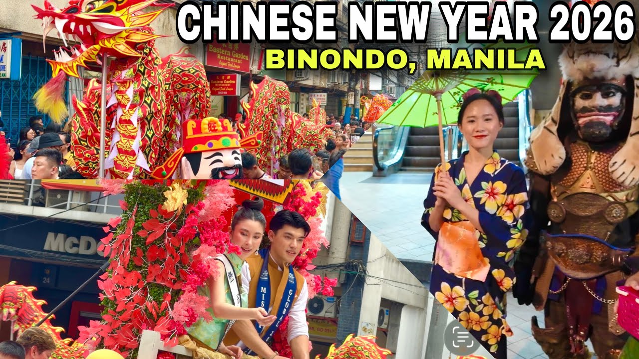 Insane Crowd in BINONDO, MANILA! Chinese New Year 2026 Walking Tour