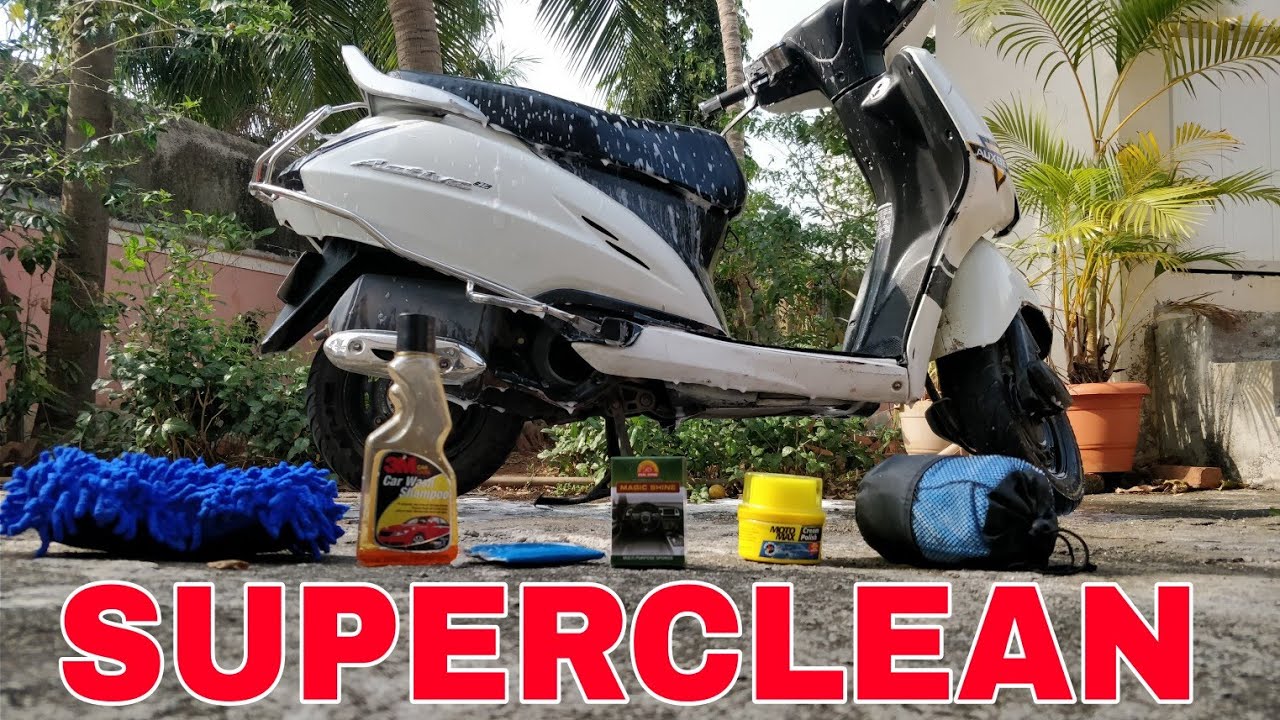 How to superclean your motorcycle or scooter